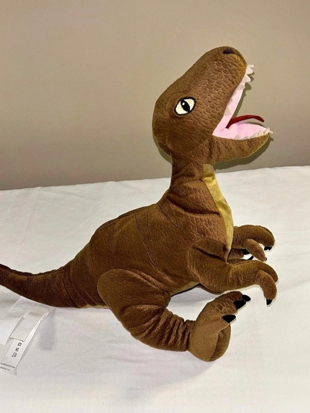 IKEA Jattelik Velociraptor Dinosaur 17” Plush Toy ** Retired!! Pre owned